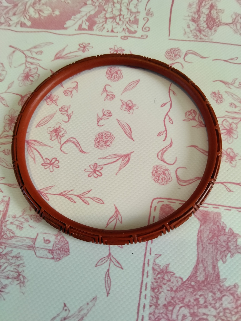 Cinnabar Classic Red Women’s Bangle Bracelet Small